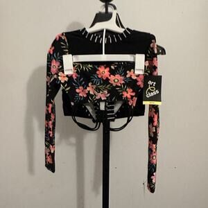 Art Class Swim Suit 3-Piece Long Sleeve Shirt Girls Medium